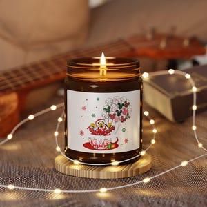 Disney Pluto Scented Soy Candle in Amber Jar, Disney Candle, Cute Gift for Disney Fans, Disney Home Decor, Pluto Candle, Disney Pluto Gift