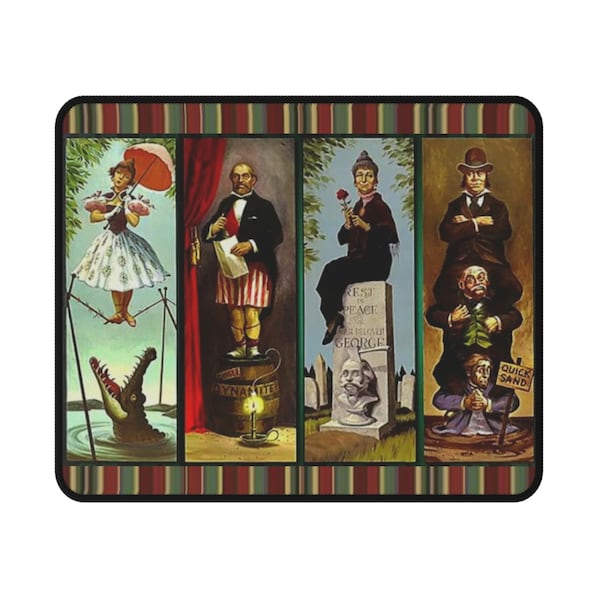 Disney Haunted Mansion Stretching Room Non-Slip Mouse Pad, Haunted Mansion Desk Pad, Disney Office, Ghost Home Décor, Stretching Room Offic