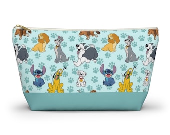 Disney Dogs Accessory Pouch w/ T-bottom, Disney Makeup Bag, Disney Cosmetic Bag, Disney Dogs Travel Pouch, Disney Vacation Bag, Pluto Bag