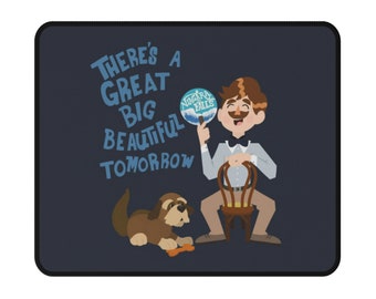 Alfombrilla de ratón antideslizante Carrusel del Progreso de Disney, alfombrilla de escritorio Disney, Carrusel del Progreso para oficina, decoración del hogar Disney, Tomorrowland Disney World