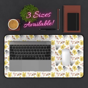 Disney Winnie the Pooh Friends Desk Mat, Disney Mouse Pad, Eeyore Desk Pad, Disney Office, Piglet Desk Mat, Tigger Office, Pooh Office