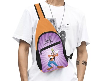 Disney Goofy Chest Bag, Disney Sling Bag, Goofy Backpack, Disney Gift, Goofy Sling Bag, Theme Park Bag, Disneyland Bag, Disney World Bag
