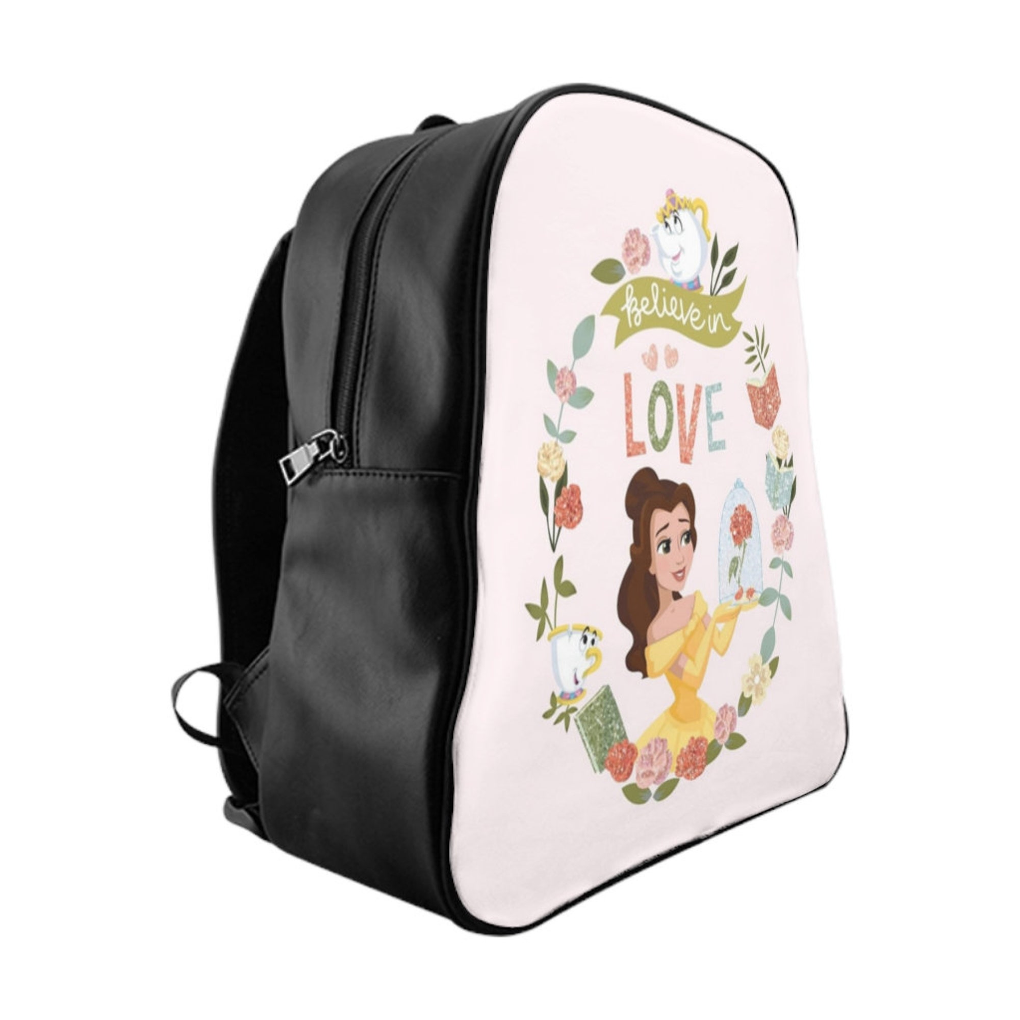 KIDS Belle School Backpack, Princess Belle Bag, Beauty and The Beast Backpack
