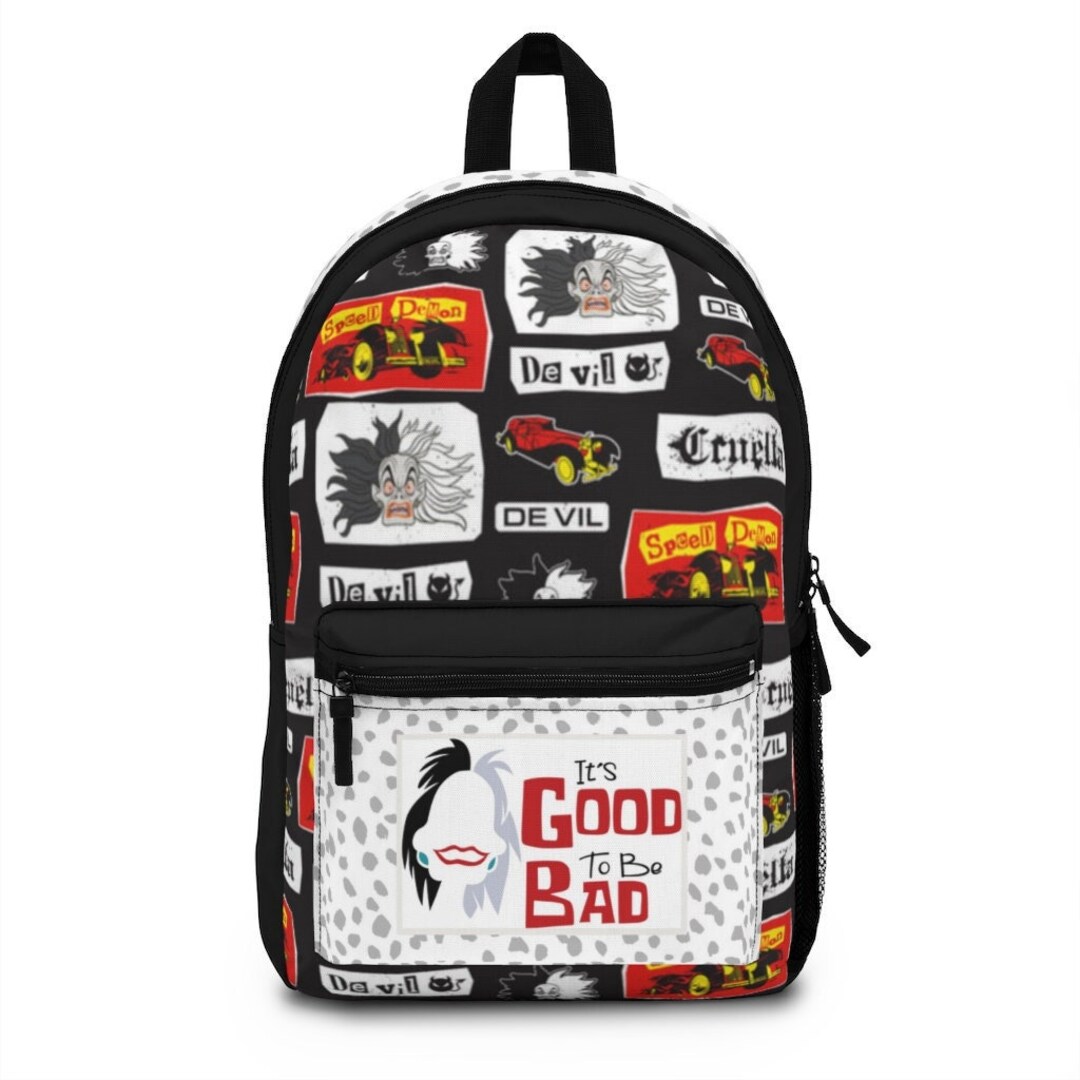 Disney Cruella De Vil Backpack, Disney Backpack, 101 Dalmatians Bag