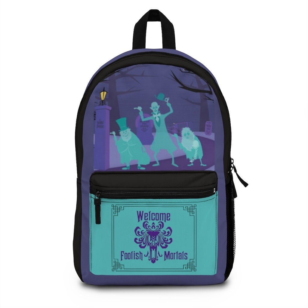 Haunted Mansion Ghosts Backpack Disney Backpack Hitchhiking Ghosts Haunted Mansion Bag Disney School Backpack Haunted Mansion Backpack Etsy