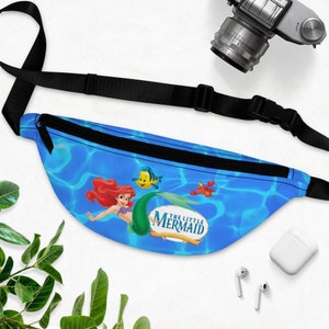 Disney Little Mermaid Fanny Pack, Disney Bag, Disney Fanny Pack, Disney Gift, Disney Vacation, Ariel Bag, Ariel Fanny Pack, Sebastian Bag