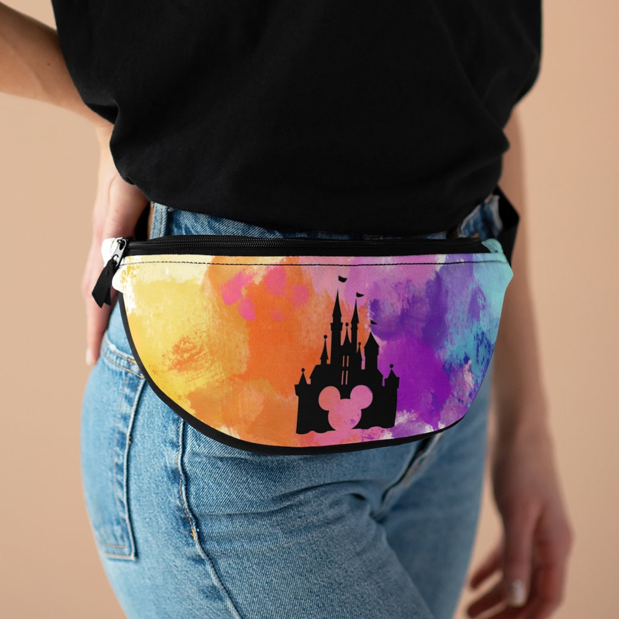 Disney Castle Watercolor Fanny Pack