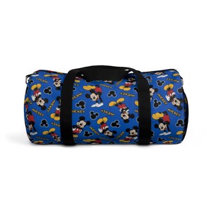 Bolsa de lona azul de Mickey Mouse de Disney, bolsa de lona de Disney, bolsa de Mickey de Disney, bolsa de Disneyland, bolsa de gimnasio de Disney, bolsa de Mickey Mouse, vacaciones de Disney imagen 2
