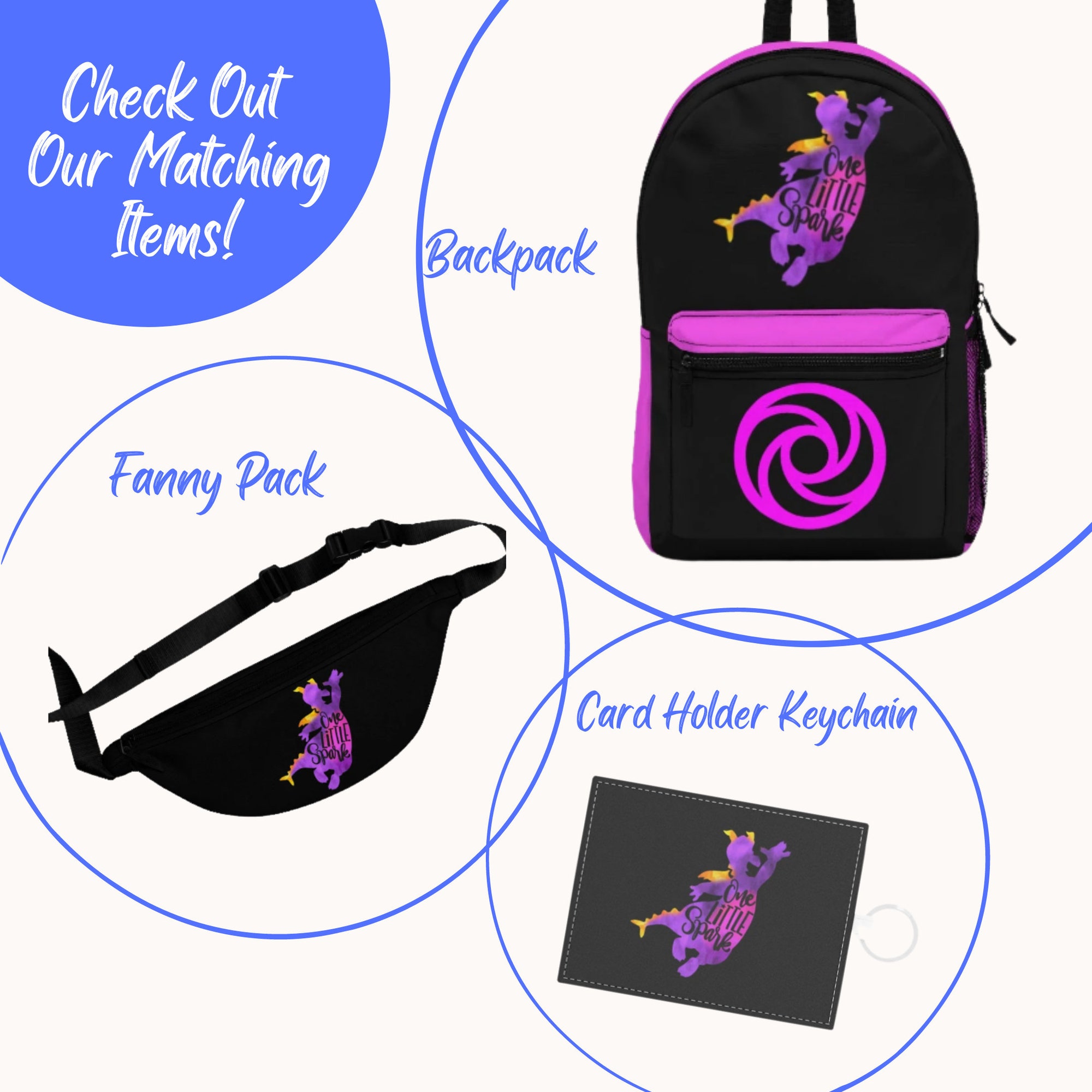 Discover Disney Epcot Figment One Little Spark Fanny Pack