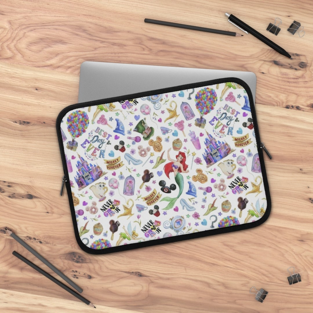 5 Sizes Disney Best Day Ever Laptop Sleeve, Disney Laptop Cover, Disney