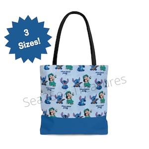 Disney Lilo and Stitch Tote Bag, Disney Bag, Disney Weekend Bag, Disney Vacation Bag, Stitch Bag, Lilo and Stitch Bag, Ohana Means Family