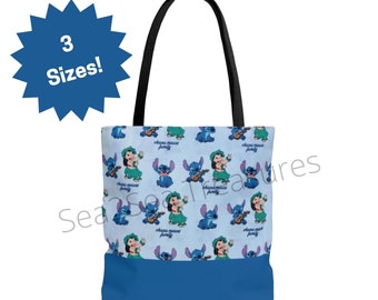 Disney Lilo and Stitch Tote Bag, Disney Bag, Disney Weekend Bag, Disney Vacation Bag, Stitch Bag, Lilo and Stitch Bag, Ohana Means Family