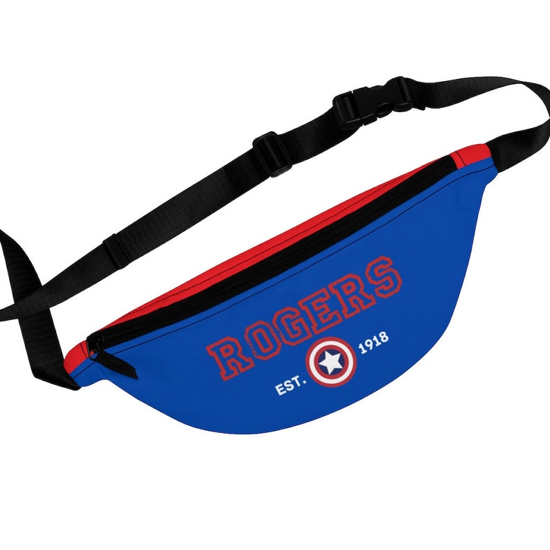 Mar vel Steve Rogers AKA Captain America Fanny Pack, A vengers Bag, Mar vel Fanny Pack, Mar vel Gift, A vengers Fanny Pack, Captain America afbeelding 4