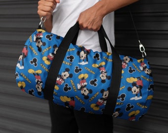 Disney Mickey Mouse Blue Duffel Bag, Disney Duffel Bag, Disney Mickey Bag, Disneyland Bag, Disney Gym Bag, Mickey Mouse Bag, Disney Vacation