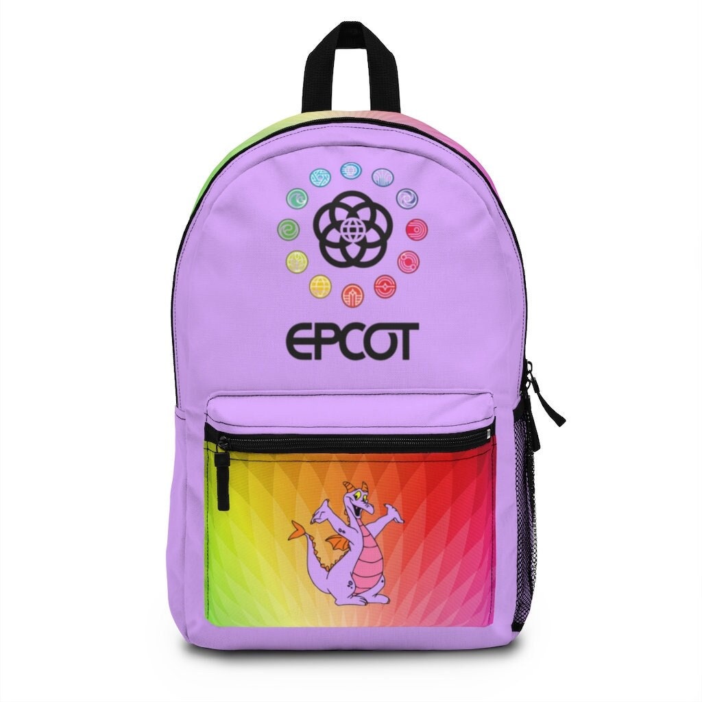 EUC Disney Parks Epcot 35th Anniversary Figment Loungefly Backpack