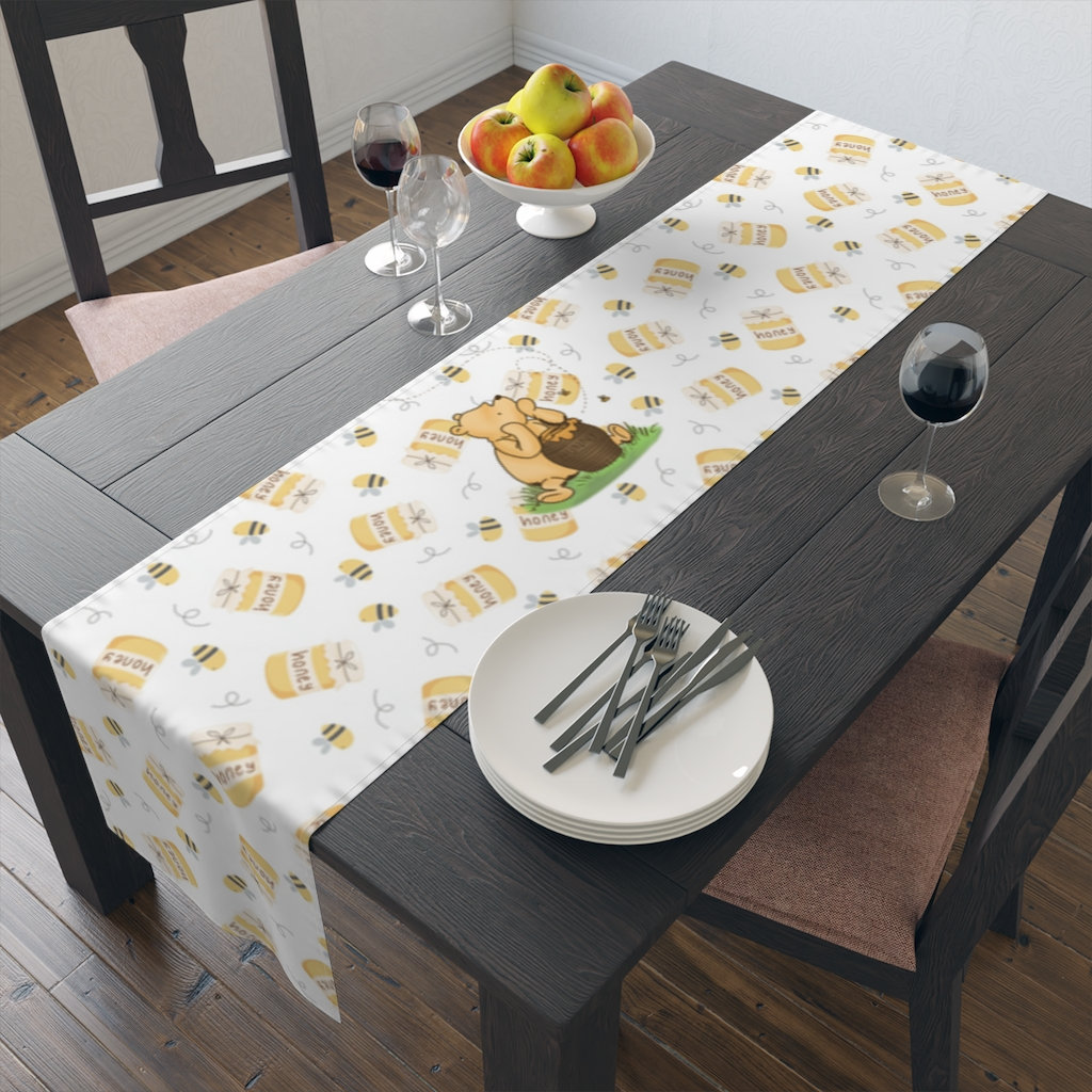 Disney Winnie the Pooh Honey Cotton Table Runner, Pooh Table