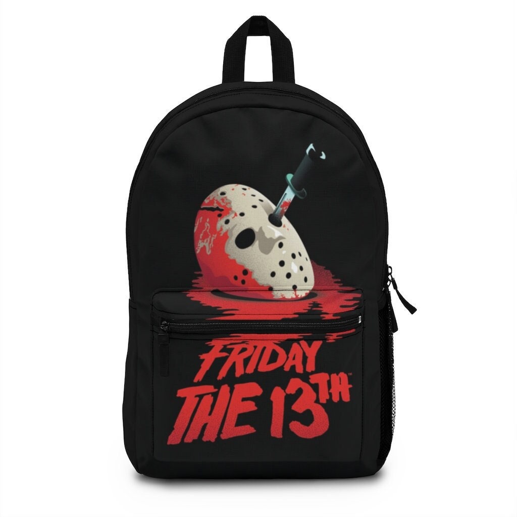 Friday the 13th Backpack Jason Voorhees Bag Halloween Backpack Horror Backpack Theme Park Bag Halloween Horror Nights Etsy