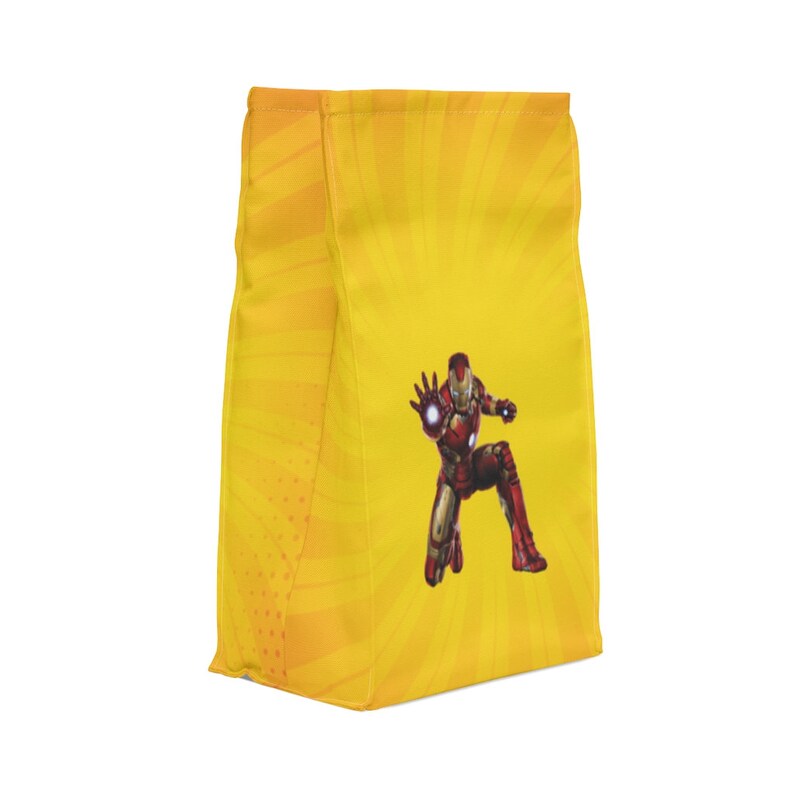 Bolsa de almuerzo de Marvel Iron-Man, paquete de almuerzo de Marvel, bolsa de almuerzo escolar, bolsa de almuerzo térmica, Marvel Avengers Iron-Man, regalo de Iron Man imagen 5