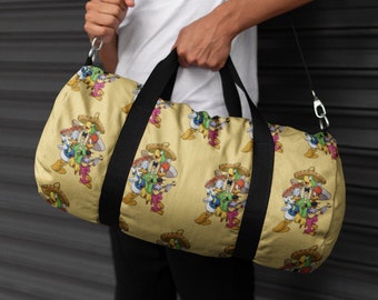 Bolsa de lona Disney de los Tres Caballeros, bolsa de lona del Pato Donald, bolsa Panchito, bolsa de gimnasio para hombre