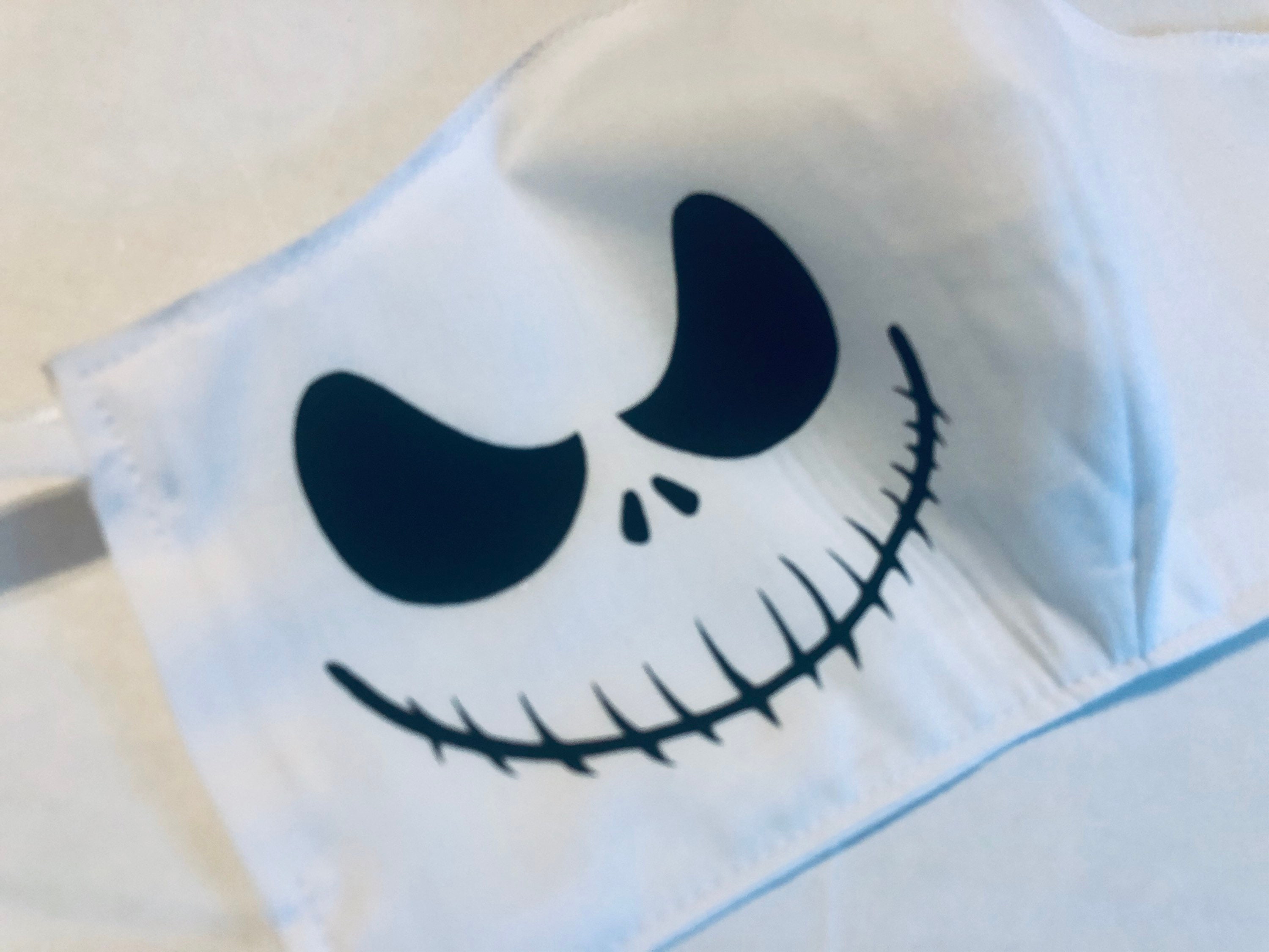 Jack Skellington Mask 4 Sizes Nightmare Before Christmas Mask Etsy