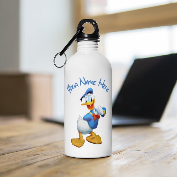 Disney Donald Duck Stainless Steel Water Bottle Disney Water Etsy