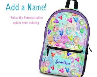 Mochila de globos pastel de Disney, mochila de Disney, mochila de Mickey, bolso de Disney, bolso de Mickey, bolso de Disneyland, regalo de Disney, mochila de Minnie