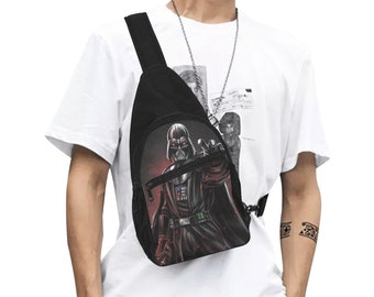 Bolso de pecho de Darth Vader, bandolera de Star Wars, mochila de Darth Vader, regalo de Star Wars, bandolera de Lord Sith, bolso de parque temático, Galaxy's Edge