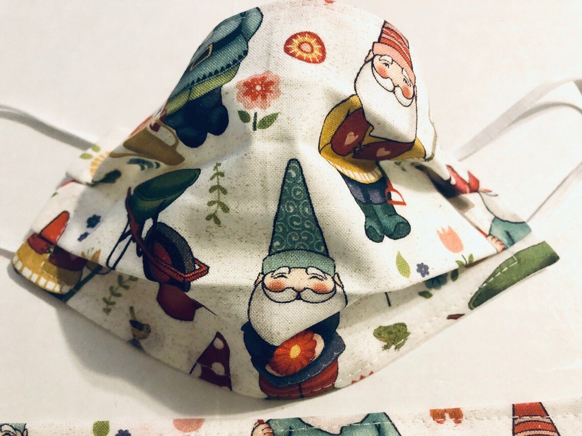 Gnomes Mask Adult or Child Garden Gnome Mask Wash and Reuse | Etsy