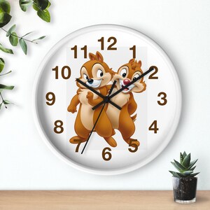 その他 Disney Chip 'n Dale 3D Rolling Clock Chip and Dale Clock - Etsy