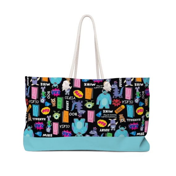 Disney Monsters Inc Weekender Bag, Disney Vacation Bag, Mike Wazowski Bag, Sully Travel Bag, Celia, Boo, Randall, Disney Cruise Bag