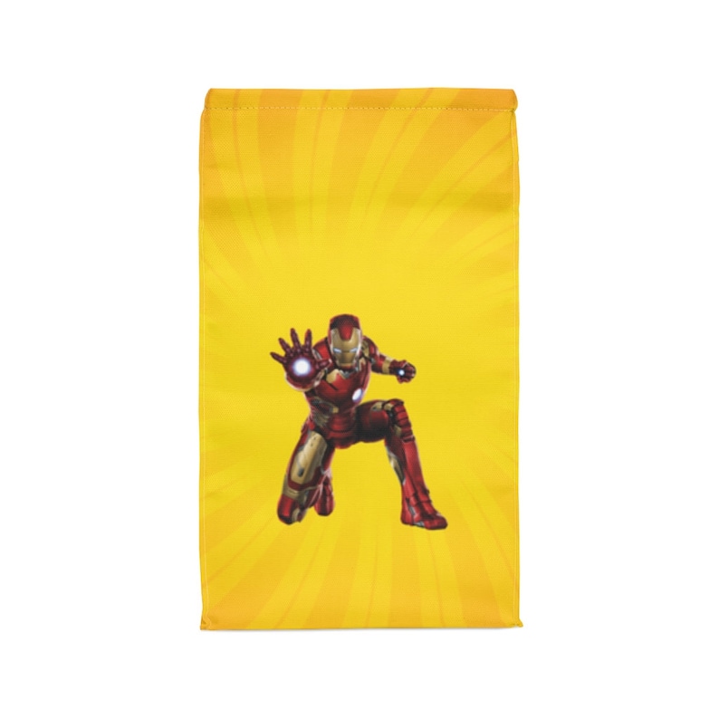 Bolsa de almuerzo de Marvel Iron-Man, paquete de almuerzo de Marvel, bolsa de almuerzo escolar, bolsa de almuerzo térmica, Marvel Avengers Iron-Man, regalo de Iron Man imagen 3