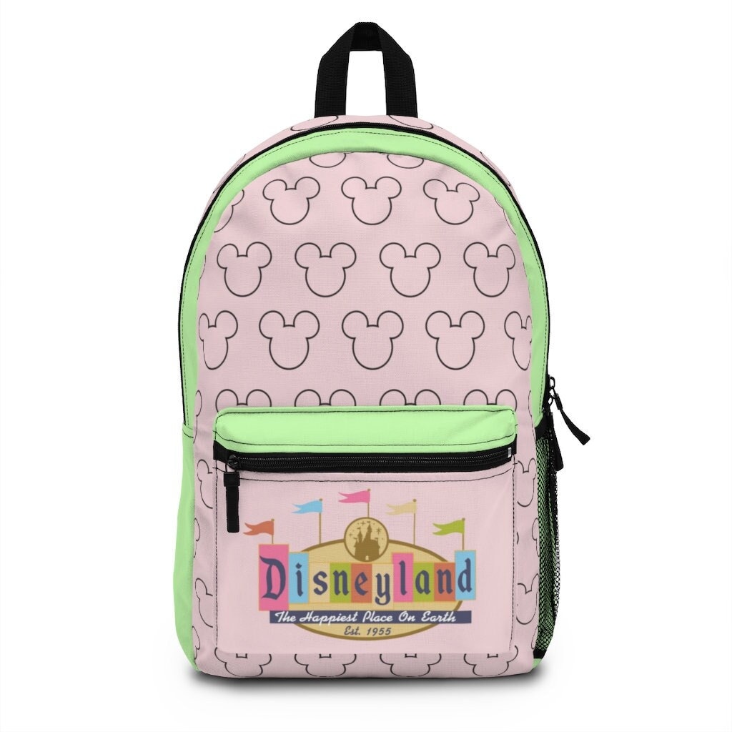 Mochila Rosa Verde de Disneyland Mochila de Mochila - Etsy México