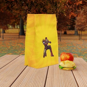Bolsa de almuerzo de Marvel Iron-Man, paquete de almuerzo de Marvel, bolsa de almuerzo escolar, bolsa de almuerzo térmica, Marvel Avengers Iron-Man, regalo de Iron Man imagen 4