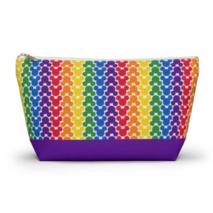 Disney Rainbow Mickeys Accessory Pouch w T-bottom, Disney Cosmetic Bag, Mickey Mouse Bag, Mickey Makeup Bag, Disney Bag, Mickey Travel Bag image 1