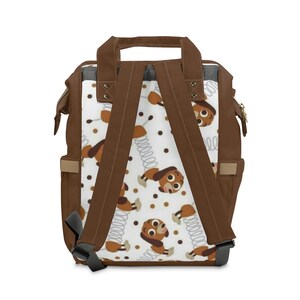 Slinky Dog Toy Story Diaper Backpack, Disney Diaper Bag, Disney Vacation Bag, Toddler Diaper Bag, Large Diaper Backpack, Slinky Backpack image 3