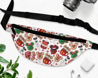 Disney Holiday Snacks Fanny Pack, Disney Fanny Pack, Disney Vacation Bag, Disneyland Fanny Pack, Designer Fanny Pack, Disney Snacks Bag