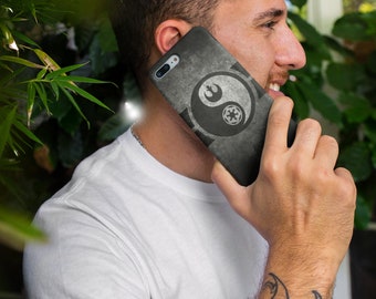 Funda resistente para iPhone con diseño de Star Wars Yin Yang Rebels and Empire, funda para iPhone 14, funda para iPhone 13, funda para iPhone 12, funda para iPhone 11, funda para teléfono de Star Wars