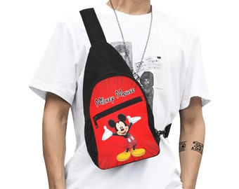 Disney Mickey Chest Bag, Disney Sling Bag, Mickey Backpack, Disney Gift, Mickey Sling Bag, Disneyland Bag, Disney World Bag, Mickey Mouse