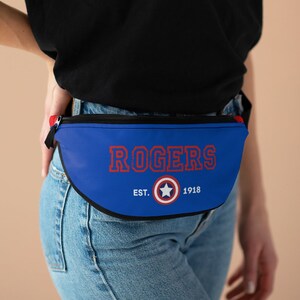 Mar vel Steve Rogers AKA Captain America Fanny Pack, A vengers Bag, Mar vel Fanny Pack, Mar vel Gift, A vengers Fanny Pack, Captain America afbeelding 3
