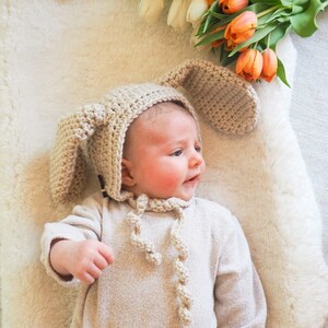 Baby bunny sale bonnet