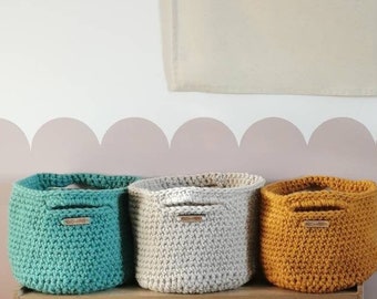 Storage Basket, Woven Basket, Storage Basket UK, Kids Storage UK, Plant Basket, Handmade in the UK, Bathroom Storage Basket