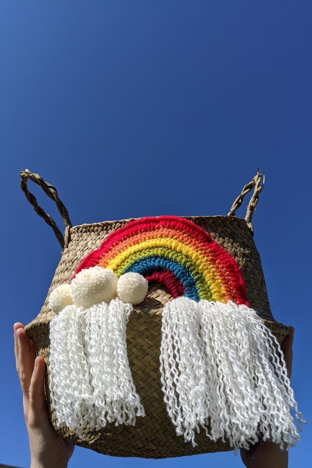 Customised Rainbow Basket Make Your Own Rainbow Kids Storage Etsy