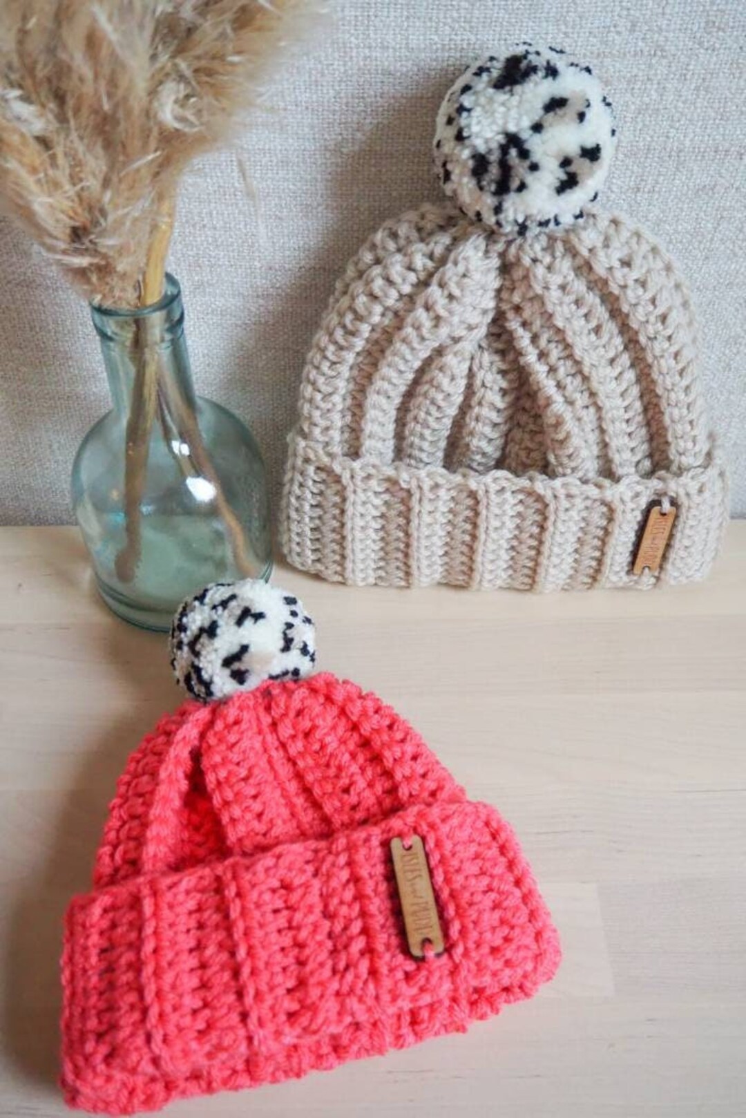 Leopard Print Pom Pom Bobble Hat in the UK Baby Bobble Hat Etsy