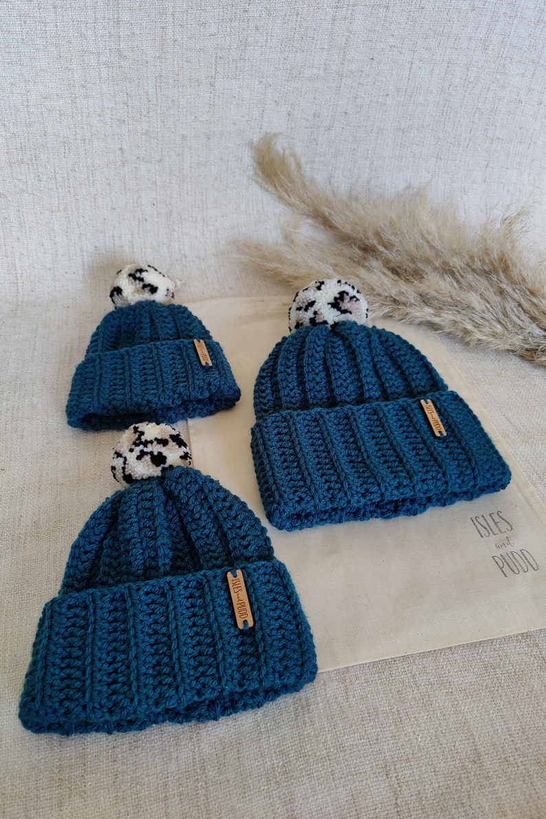 Leopard Print Pom Pom Bobble Hat in the UK Baby Bobble Hat Etsy