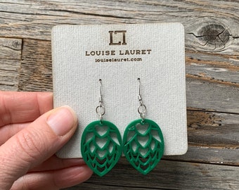 Beer Hops Earrings, Beer Earrings, Gift for Beer Lover, Hops Earrings, Hops Jewelry, Beer Jewelry, Beer Hops Jewelry, Christmas Gift