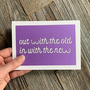 Out With the Old In With the New Card, Breast Cancer Support Card, Double Mastectomy Card, Funny Mastectomy Card