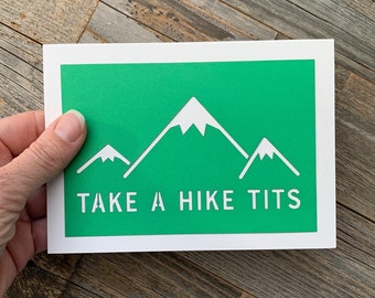 Take a Hike Tits Card, Bye Bye Boobies Card, Explant Surgery, Breast Cancer Support Card, Mastectomy Card, Gender Reassignment Card