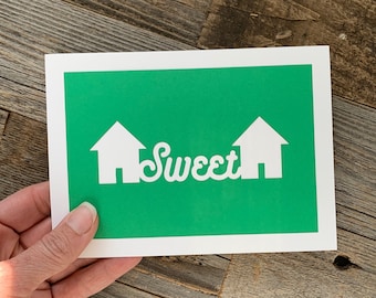 Home Sweet Home Card, New House Card, Housewarming Gift