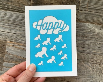 Happy Baby Shower Card, Baby Sprinkle Card, Funny Baby Shower Card, Sprinkle Card, Baby Shower, Unisex Baby Shower Card