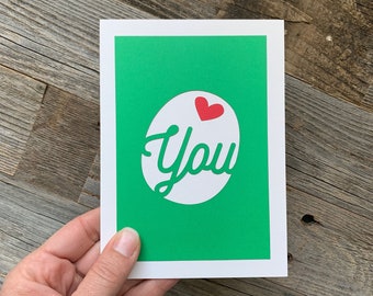 Olive You Card, I Love You Card, Pun Love Card, Cute Pun Card, Valentines Day Card, Olive Pun Card, Funny Valentines Card, Love Card